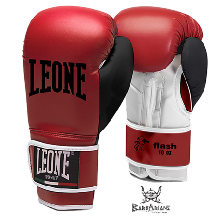Photo de Gant de boxe Leone 1947 \\"FLASH\\" rouge pour Gant de Boxe GN083