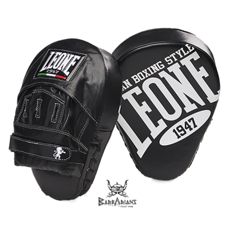 Leone 1947 Punch mitts curved black leather images, photos, pictures on Old Collection GM250