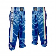 Leone 1947 Full contact trousers \\"Italy\\" blue Satin images, photos, pictures on Full contact & Kick boxing trousers AB758
