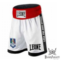 Shorts de boxe Anglaise Leone 1947 "Contender" blanc
