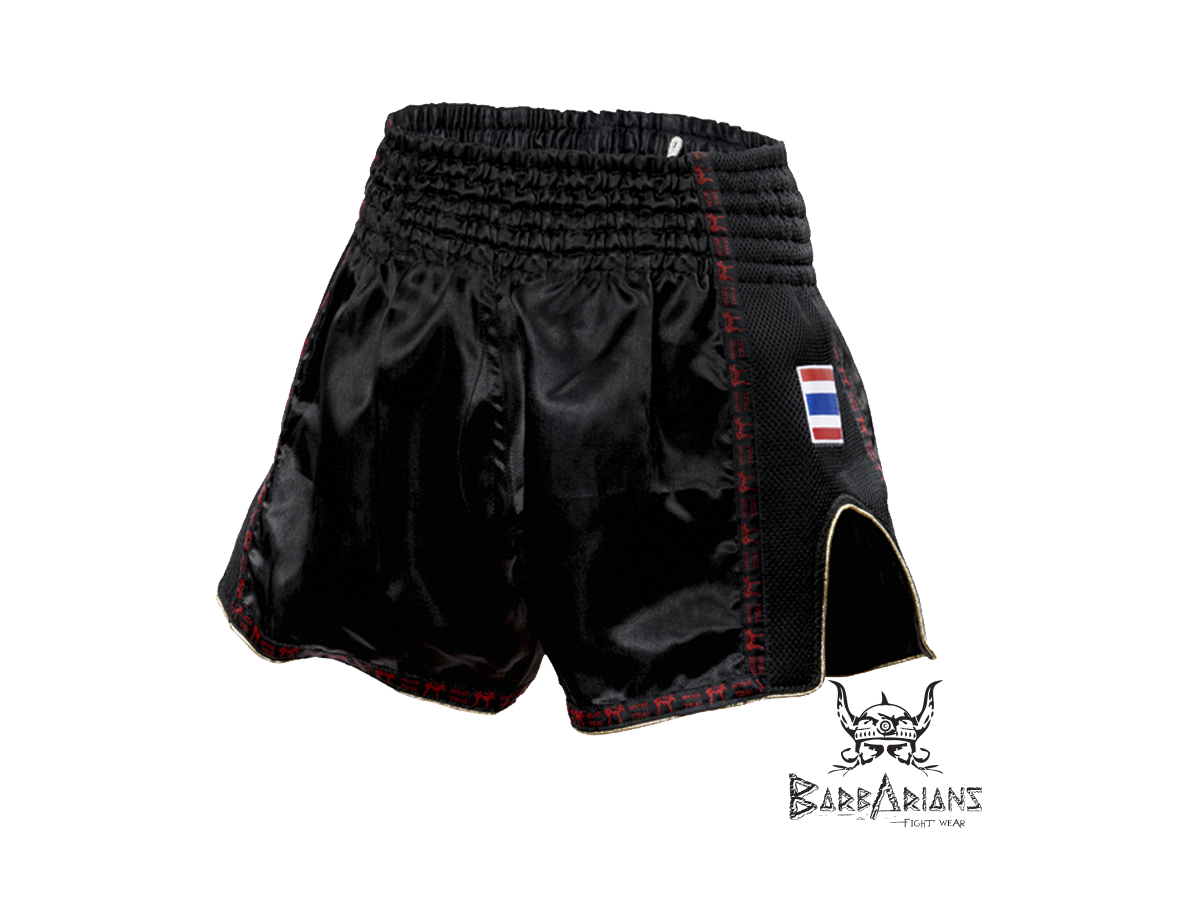 Adulto Leone 1947 AB754 Pantalones Cortos de Kick-Thai Negro L Unisex 