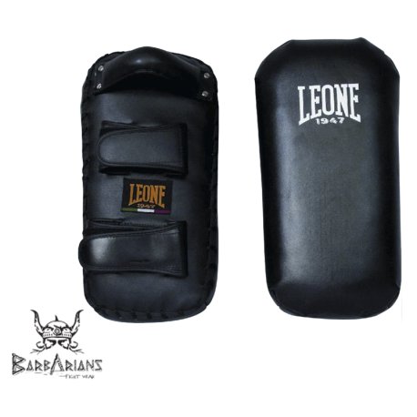 Leone 1947 Thai Pads black leather images, photos, pictures on Kicking Shields [ Thai & Kick Pads | Punch Mitts | belly prote...