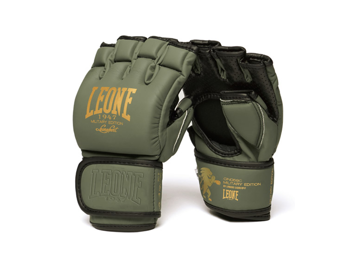 View our Leone 1947 Gloves Mma BLACK & MILITARY EDITION GP105 at Ba