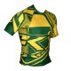 Contract Killer Short Sleeve Brazil Rashguard Green and Yellow images, photos, pictures on Old Collection CKBZRS