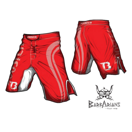 Photo de Short MMA Booster Fight Gear \\"Pro Shade\\" rouge pour Ancienne Collection MS-BG-PS03